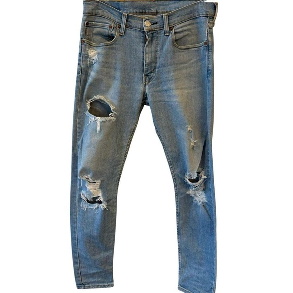 Levi’s Skinny Taper Distressed Jeans 32x30 - Picture 1 of 5